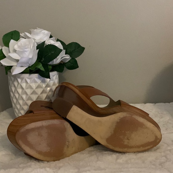 MICHAEL Kors Josephine Leather Peep Toe Wedges - Picture 13 of 13